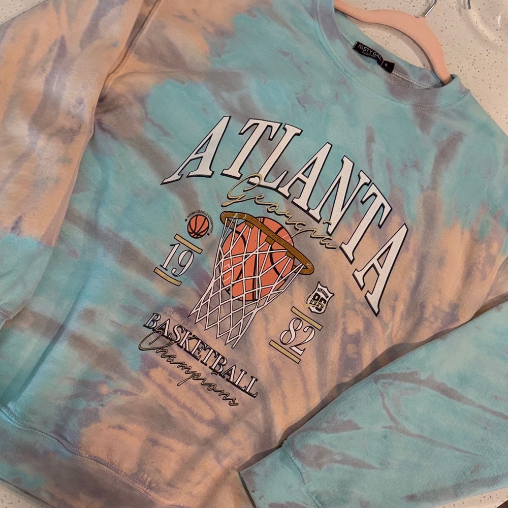 Nasty Gal Multicolor Tie-Dye Atlanta Sweater